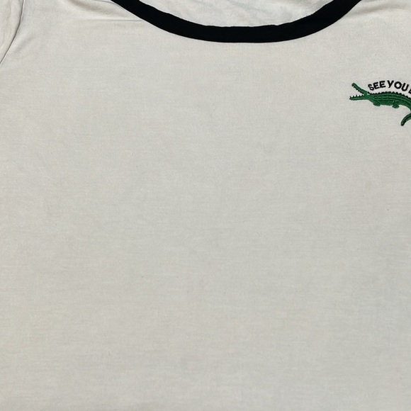 See You Later Alligator Ringer Shirt 2X - Picture 8 of 11